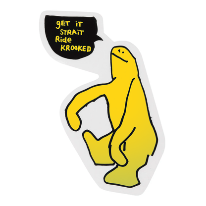 Krooked Get It Straight Sticker - Assorted Colors