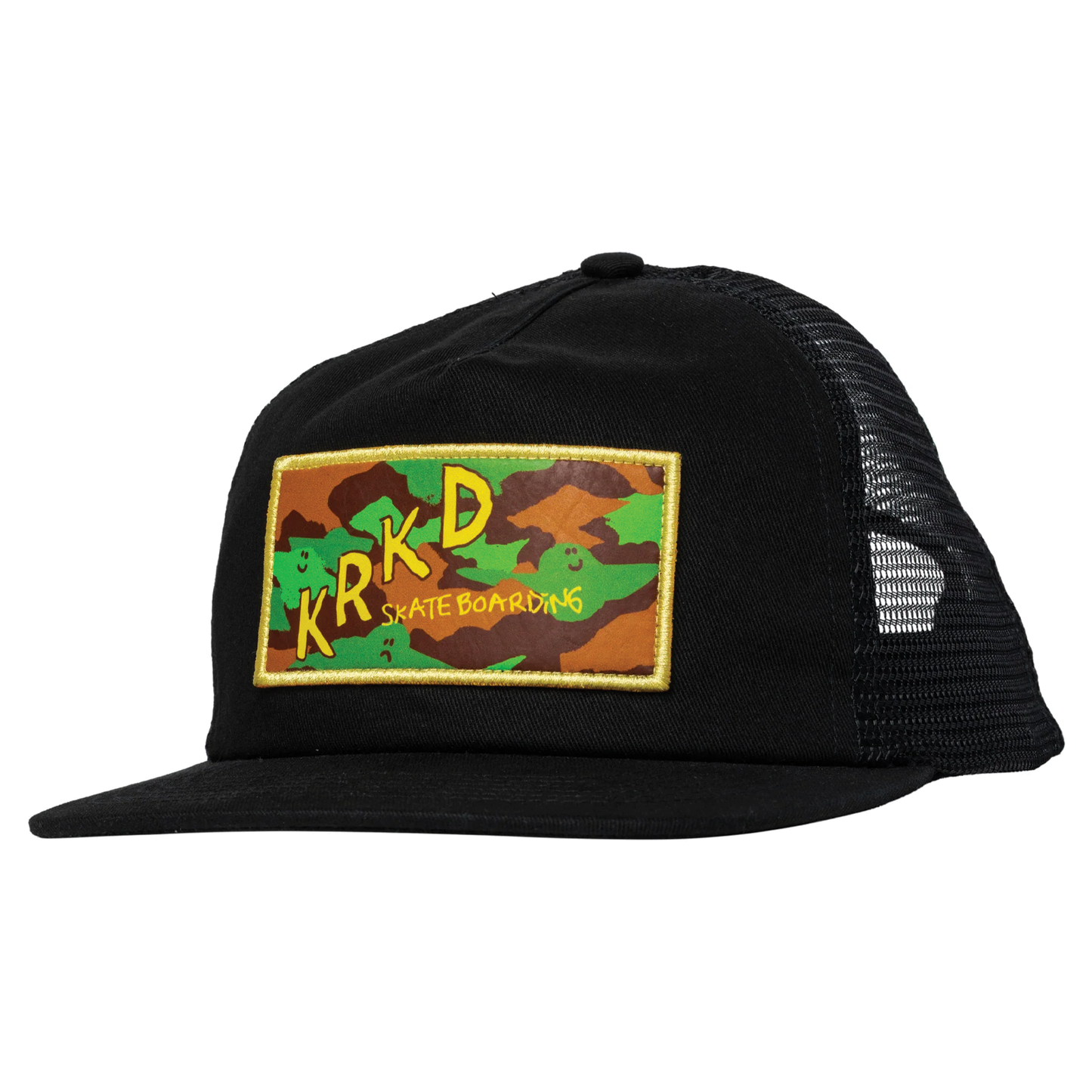 Krooked Kamo Mesh Hat - Black