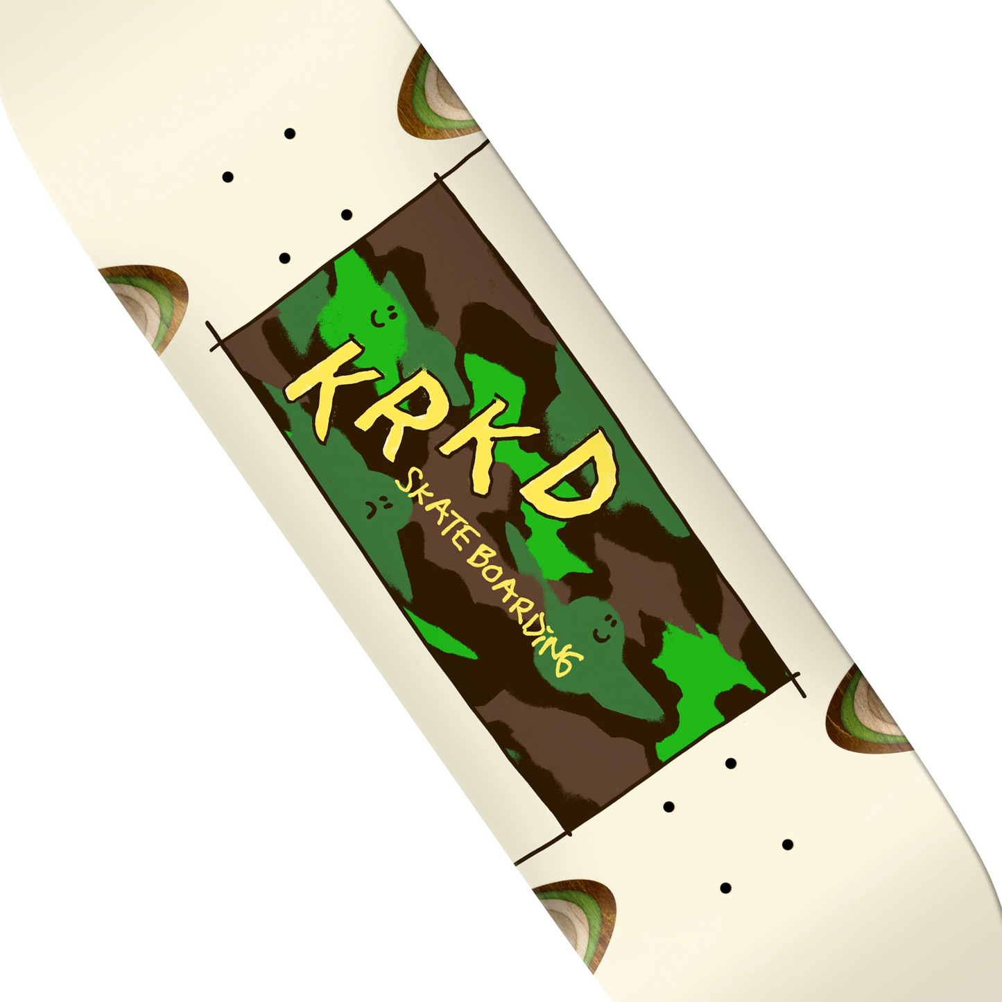 Krooked Kamo White Deck - 8.5