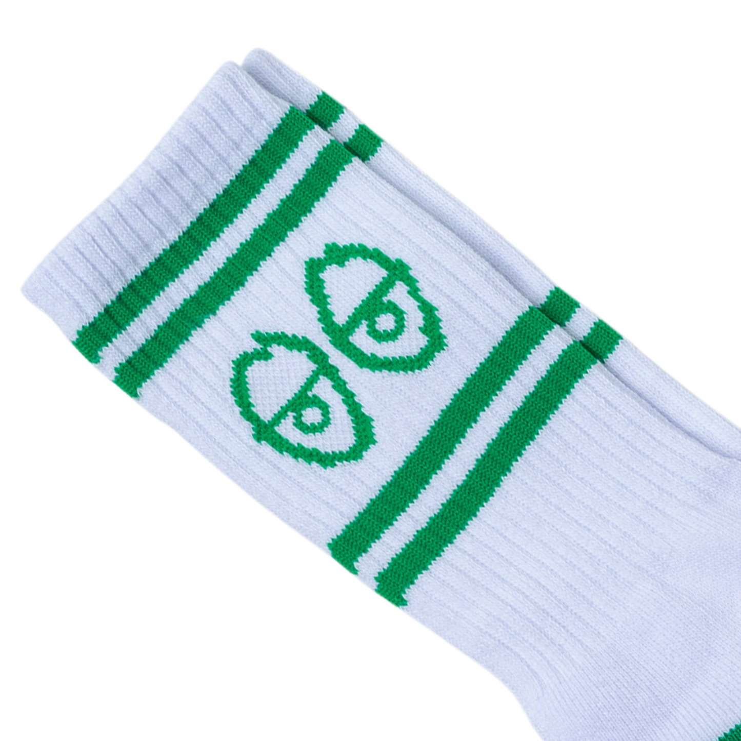 Krooked Eyes Socks - White/Green