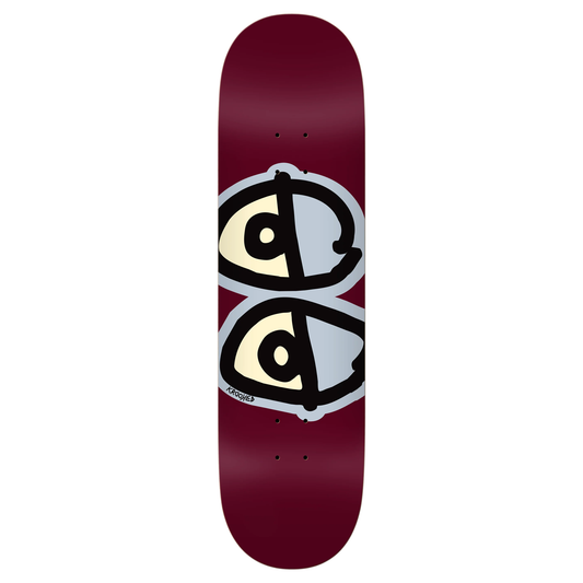 Krooked Team Eyes Maroon Deck - 8.75