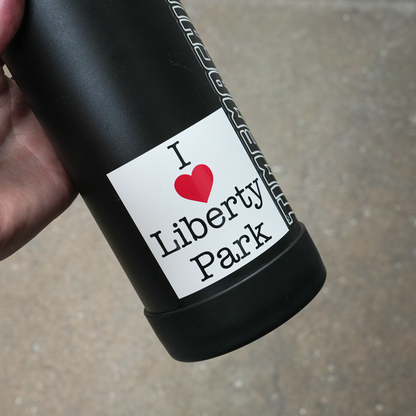 Time Machine "Liberty Park" Sticker - White