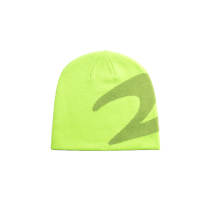 2 Riser Pads Skully Beanie - Lime