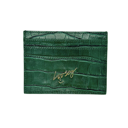 Loosey Crock Skin Card Holder - Green