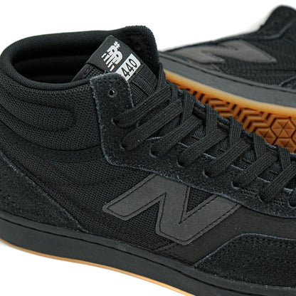 New Balance 440 Hi V2 - Black/Black/Gum