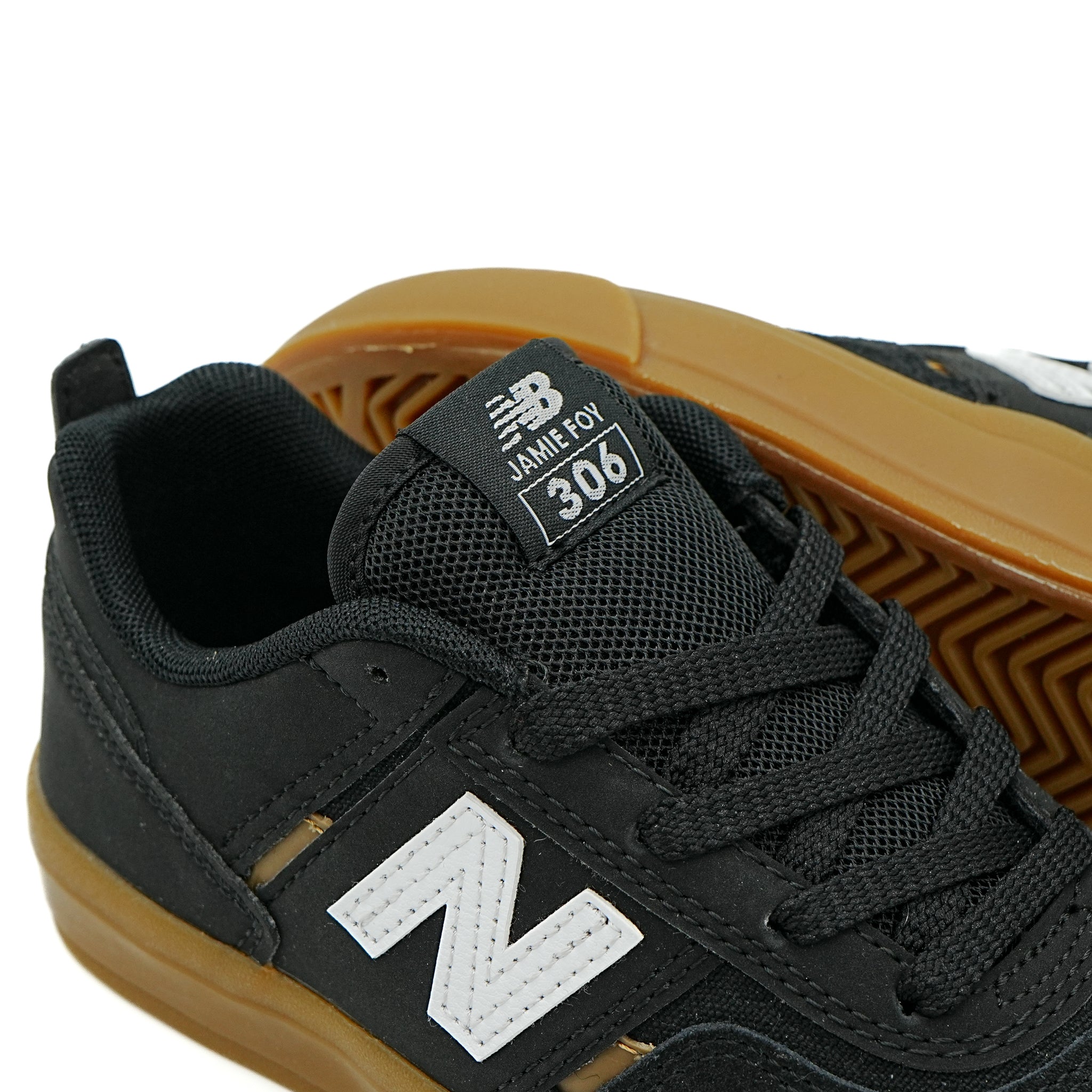 New balance 306 black gum best sale