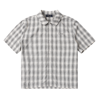 Dime Plaid Button Up Shirt - Gray