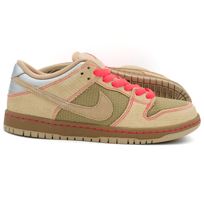 Nike SB Dunk Low Pro - Natural Beige / Light Brown / Blaze Orange