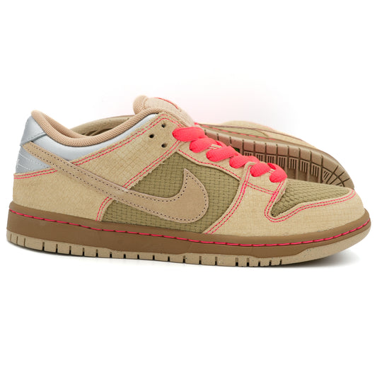 Nike SB Dunk Low Pro - Natural Beige / Light Brown / Blaze Orange