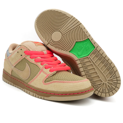 Nike SB Dunk Low Pro - Natural Beige / Light Brown / Blaze Orange