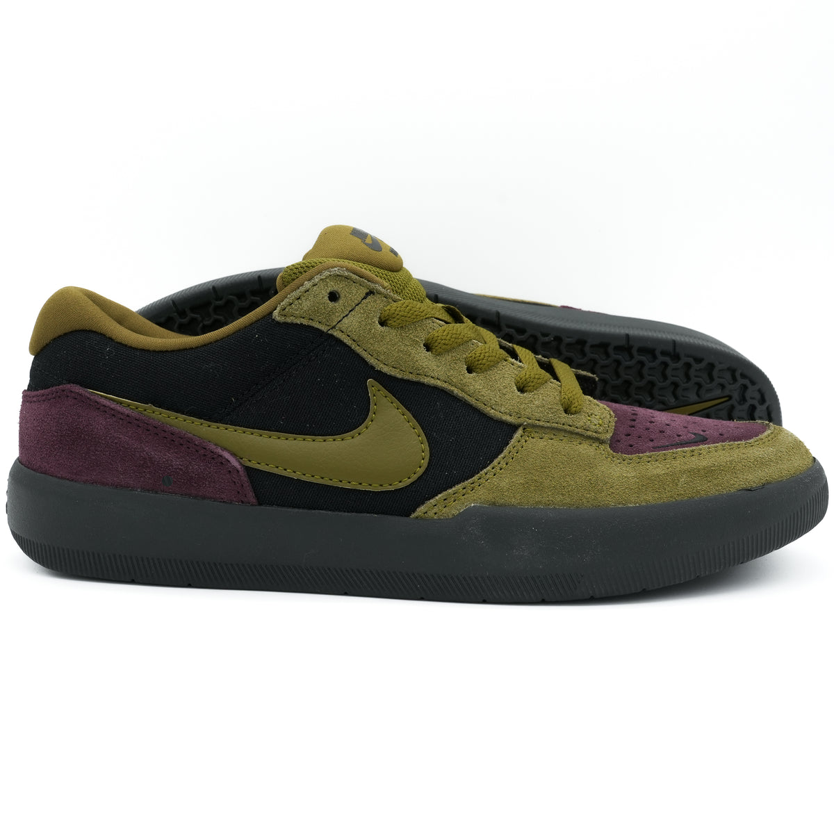 Nike SB Force 58 PRM L Size 11.5 Olive Raspberry Nike SB Force 58 Premium Shoes - beige (olive aura/black  main image 4