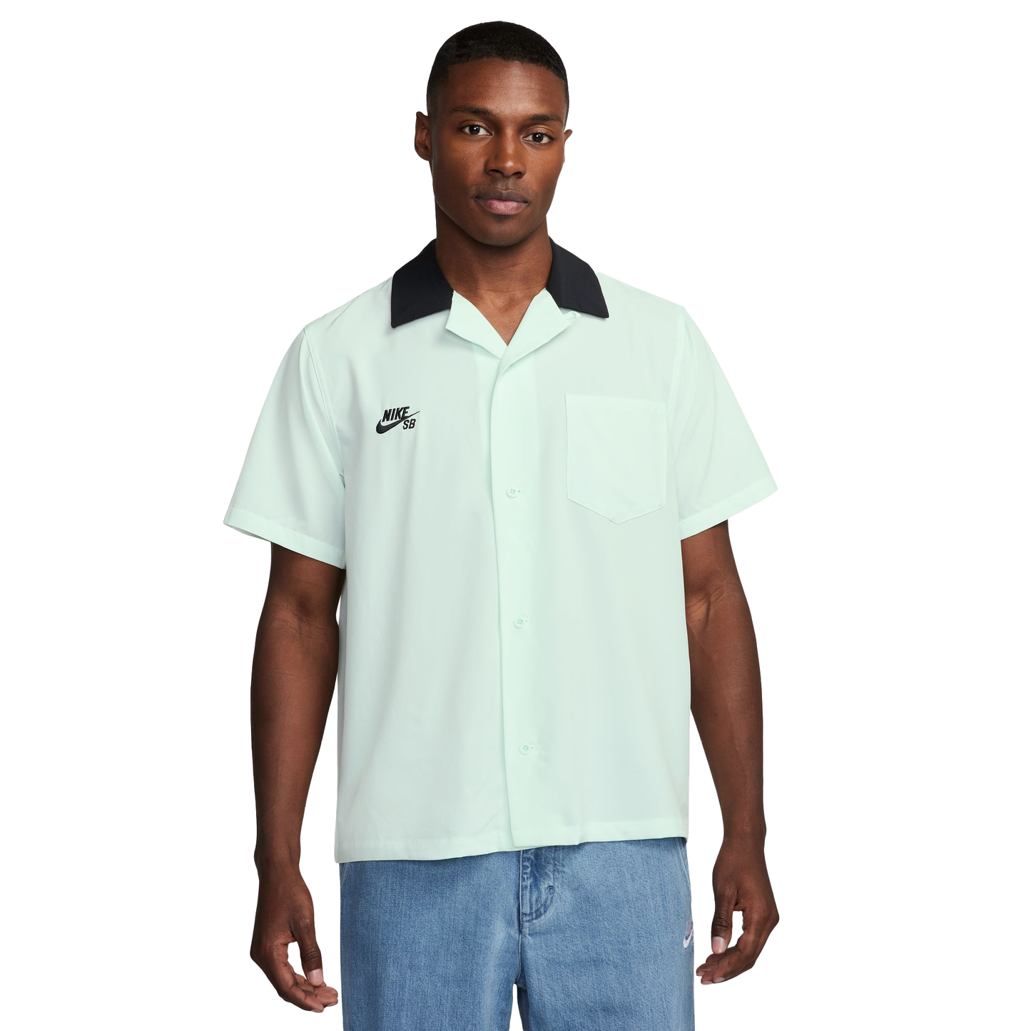 Nike SB Olympic Chameleon Button Up Jersey - Barely Green