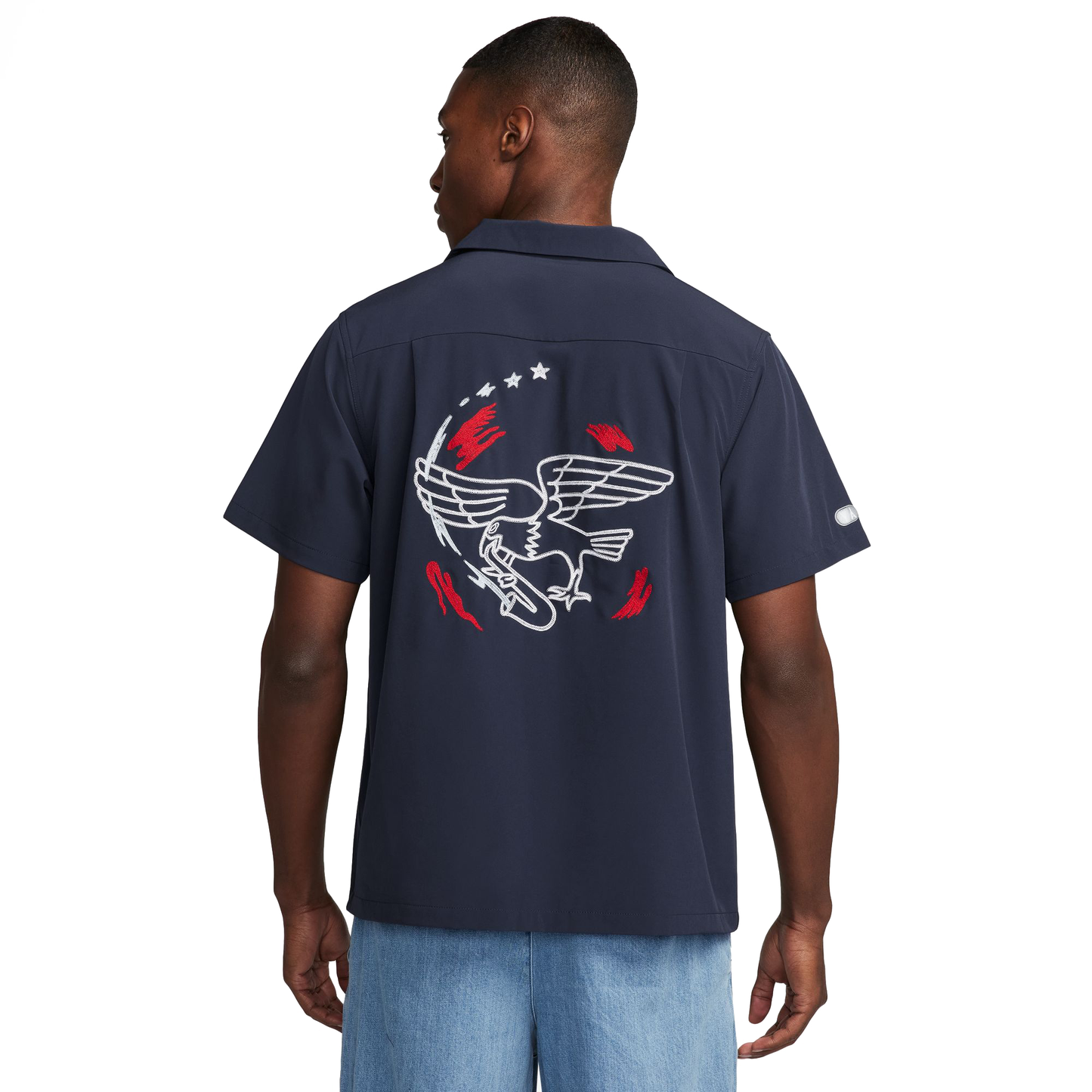 Nike SB Olympic Eagle Button Up Jersey - Obsidian