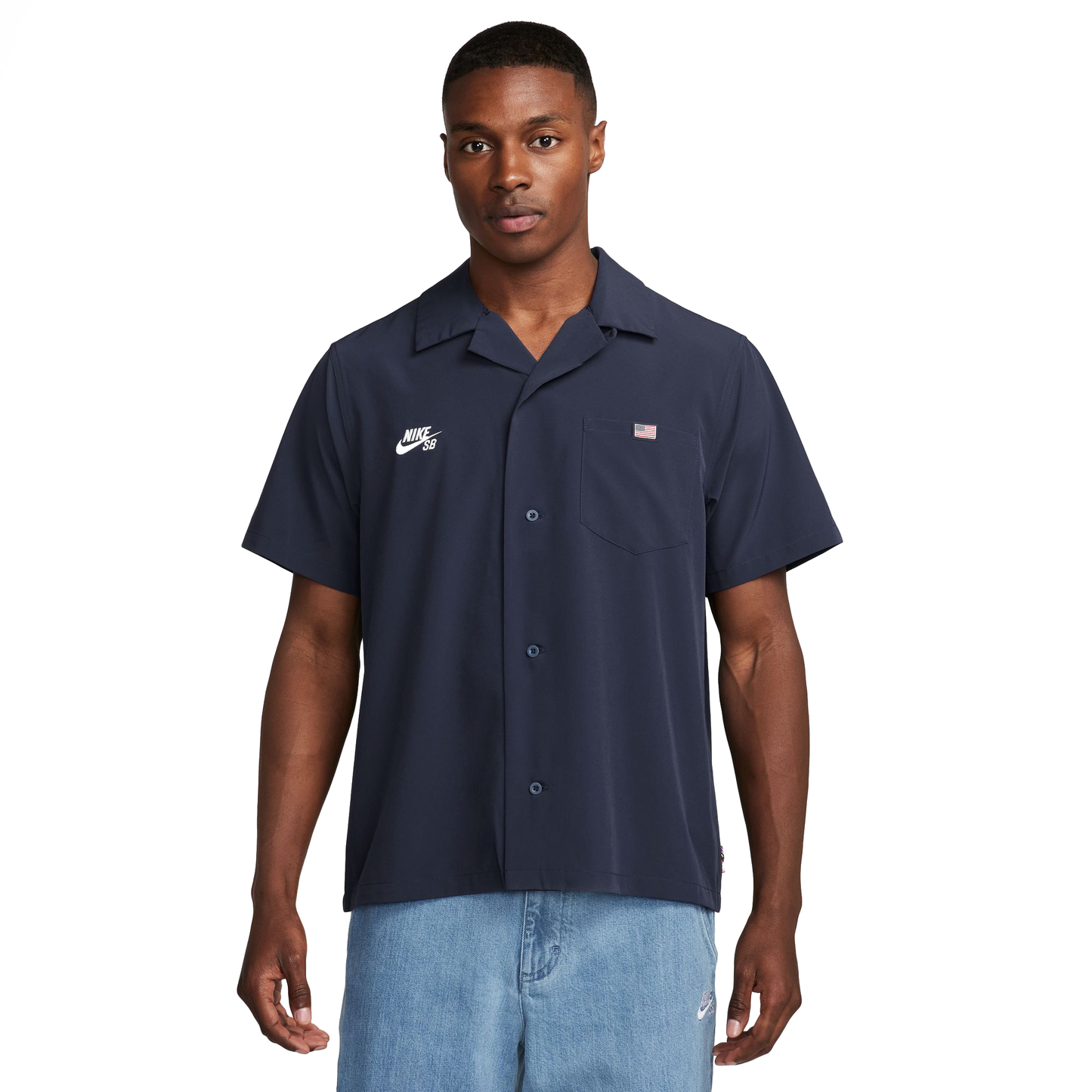 Nike SB Olympic Eagle Button Up Jersey - Obsidian