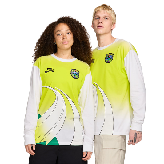 Nike SB Olympic Chameleon Longsleeve Tee - White/Yellow