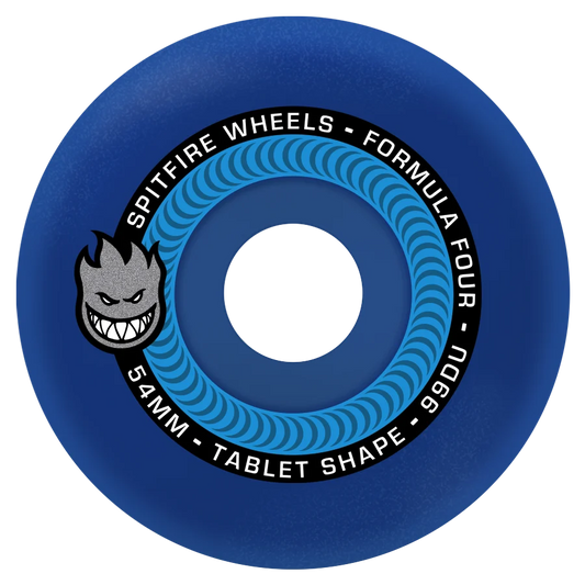 Spitfire Formula Four Tablet Wheels / Blue - 54mm