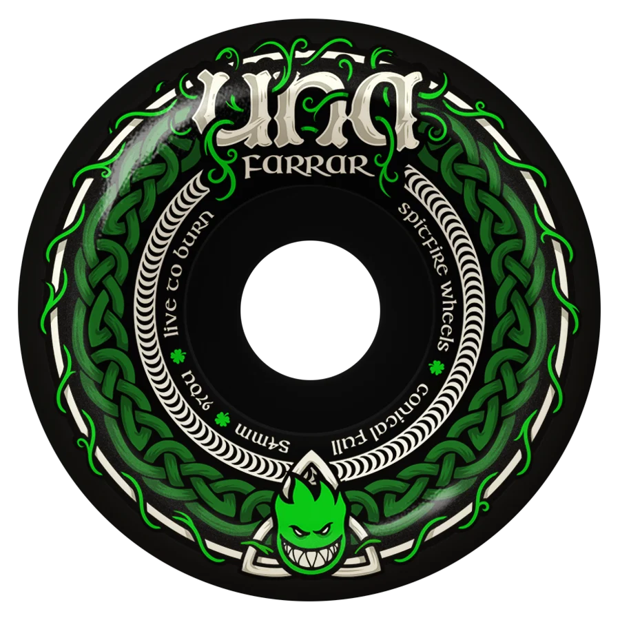 Spitfire Una Farrar F4 97a Conical Full Black Wheel - 54mm