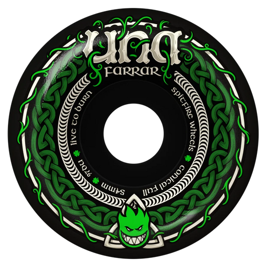 Spitfire Una Farrar F4 97a Conical Full Black Wheel - 54mm