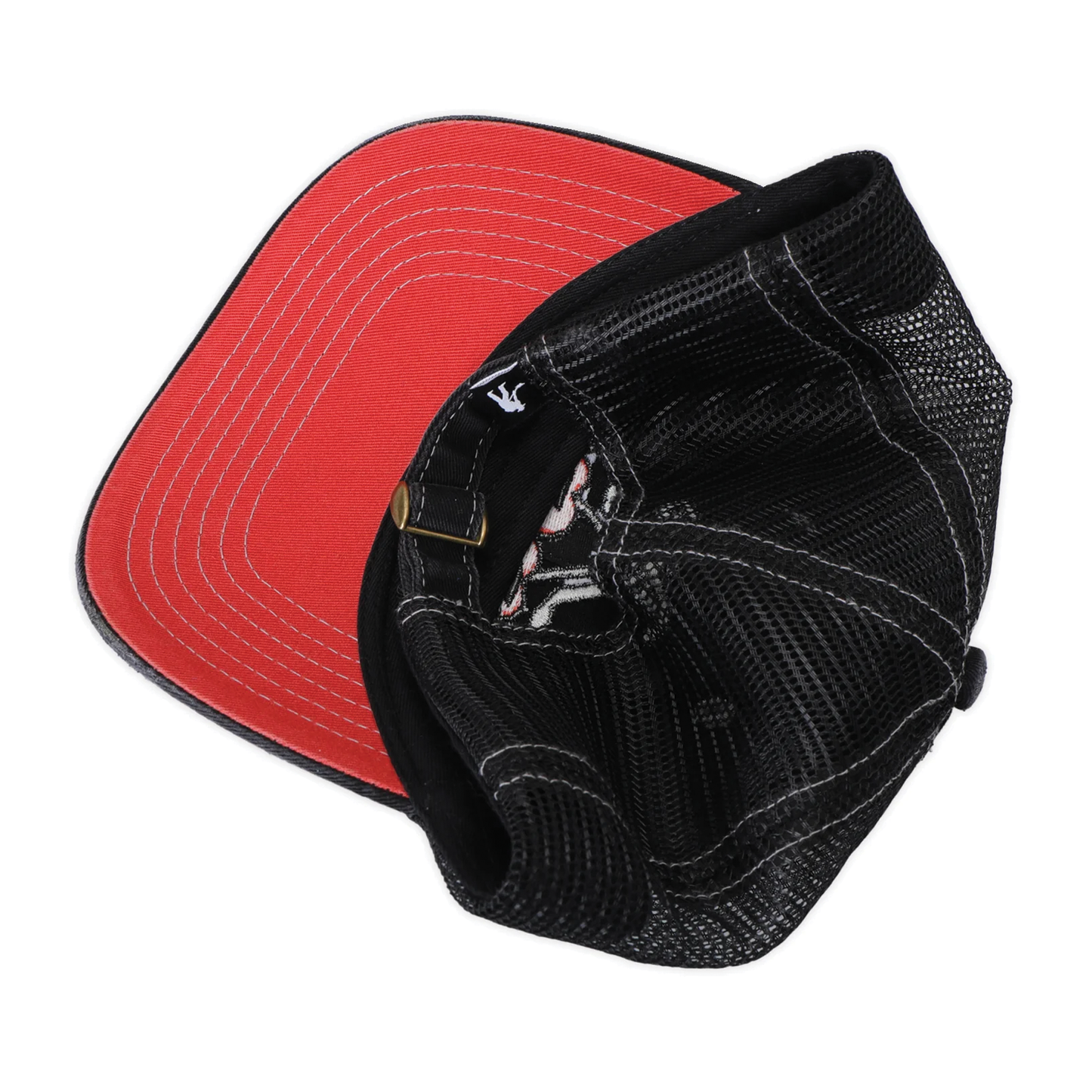 Passport Cherries Leagues Trucker Hat - Washed Black