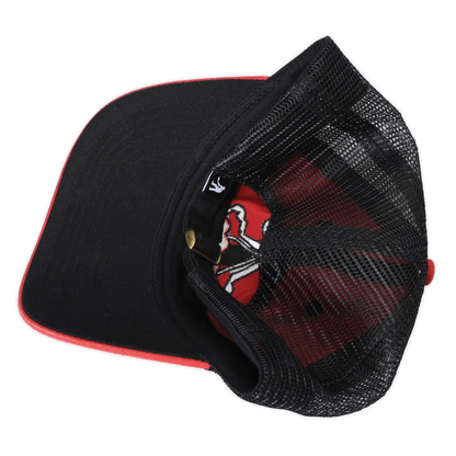 Passport Cherries Leagues Trucker Hat - Washed Red