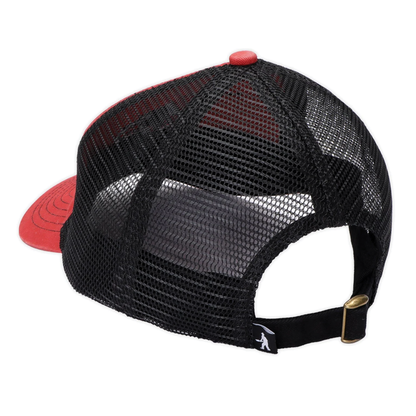 Passport Cherries Leagues Trucker Hat - Washed Red