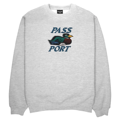 Passport Fast Duck Sweater - Ash
