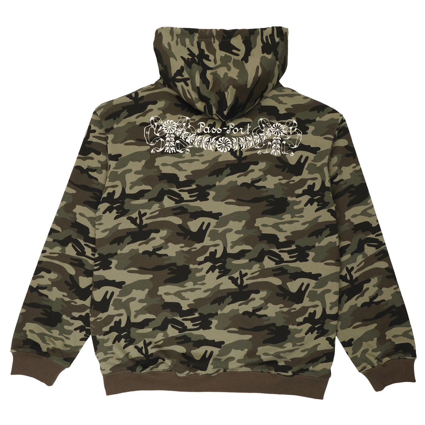 Passport Kollaasi Zip Hoodie - Woodland Camo