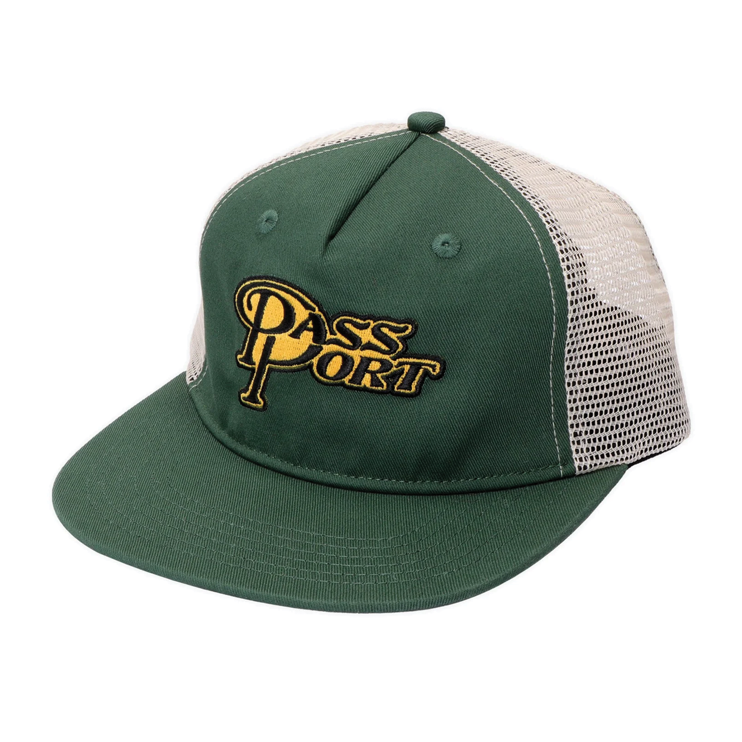 Passport Minimum Output Workers Trucker Hat - Elm Green
