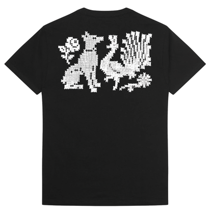 Passport Needlework Tee - Black