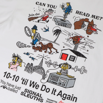 Passport Radio Silence Tee - White