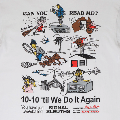 Passport Radio Silence Tee - White