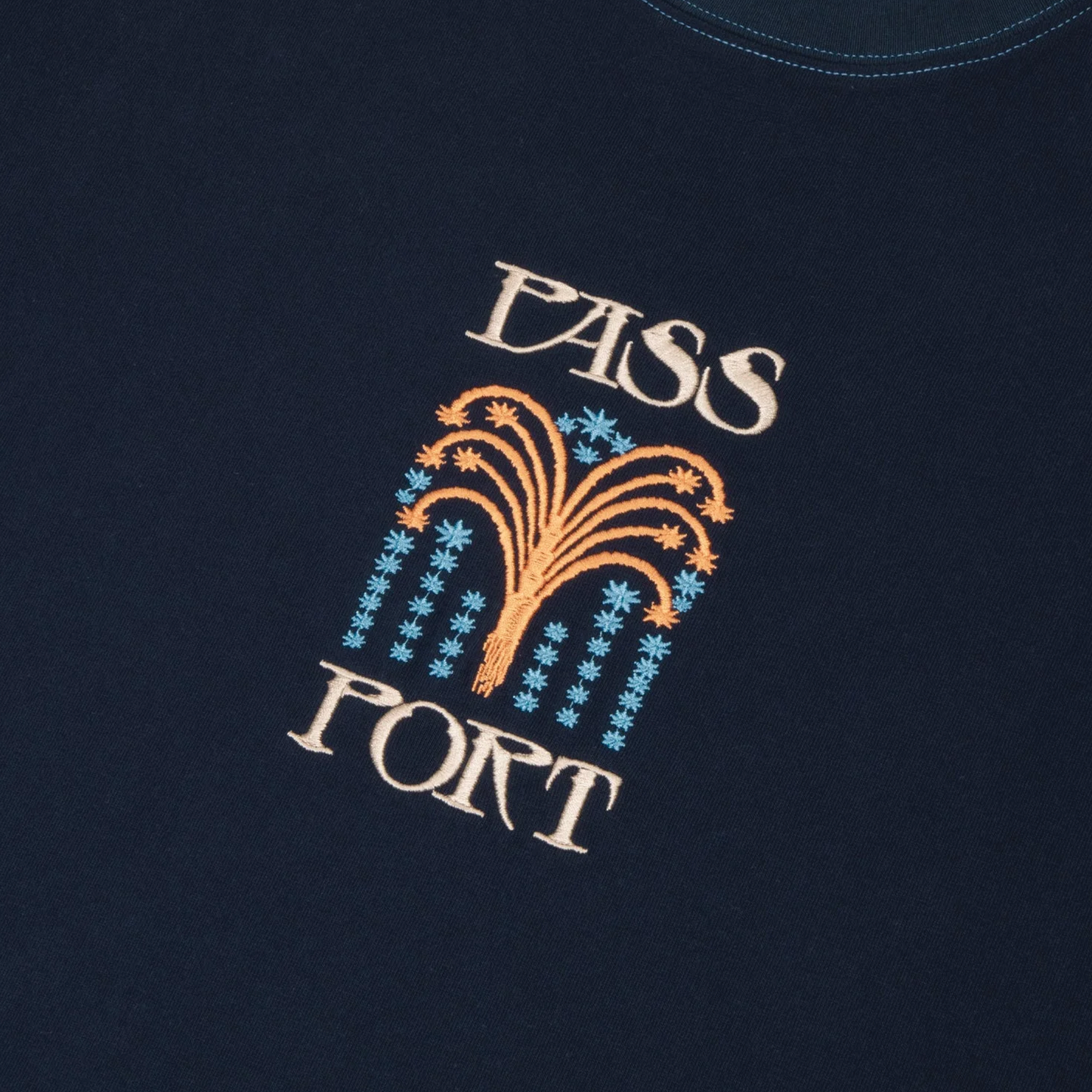 Passport Roman Candle Tee - Navy