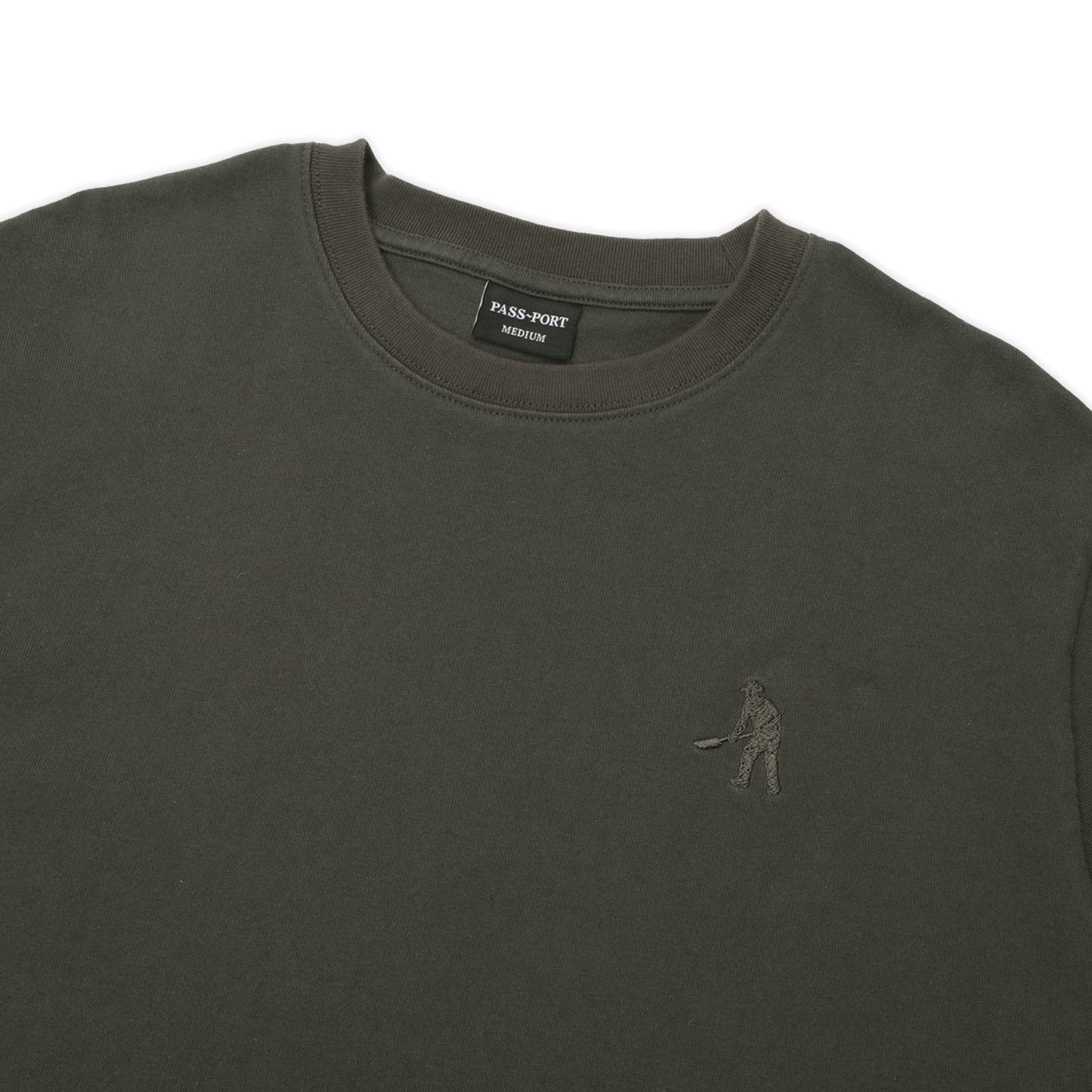 Passport Solid Workers Tee - Dark Olive