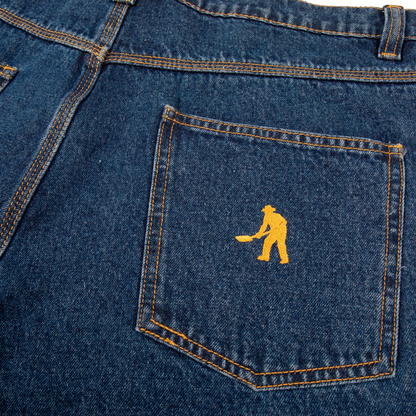Passport Workers Club Denim Jeans - Dark Indigo