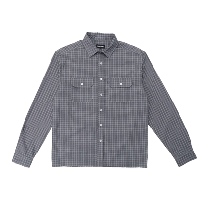 Passport Workers Check Long Sleeve Shirt - Sangria