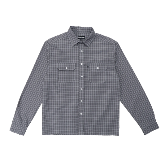 Passport Workers Check Long Sleeve Shirt - Sangria