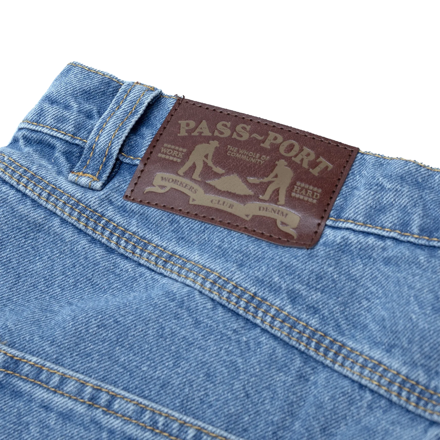 Passport Workers Club Denim Jeans - Light Indigo