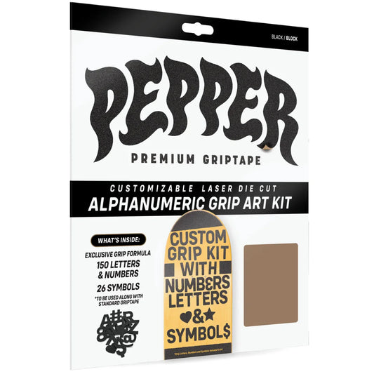 Pepper Alphanumeric Custom Griptape Kit