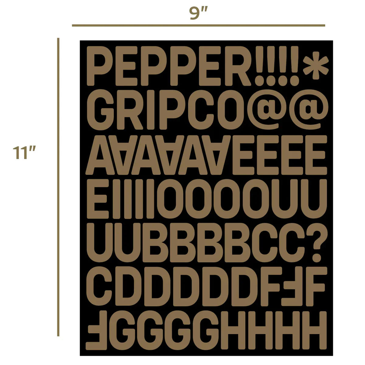 Pepper Alphanumeric Custom Griptape Kit