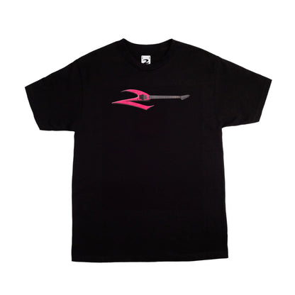 2 Riser Pads Guitar Tee - Black