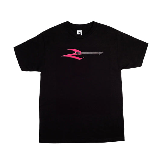 2 Riser Pads Guitar Tee - Black