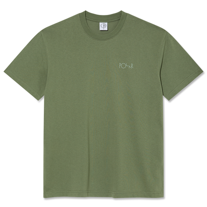 Polar Stroke Logo Contrast Tee - Moss Green