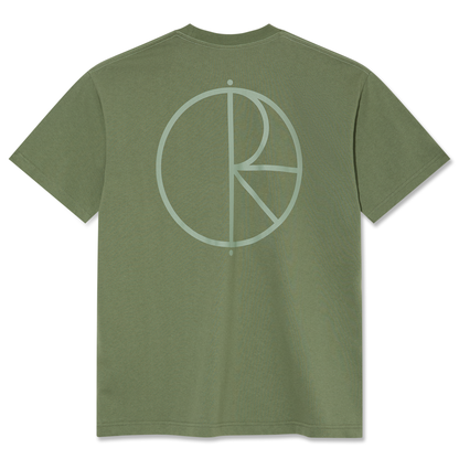 Polar Stroke Logo Contrast Tee - Moss Green