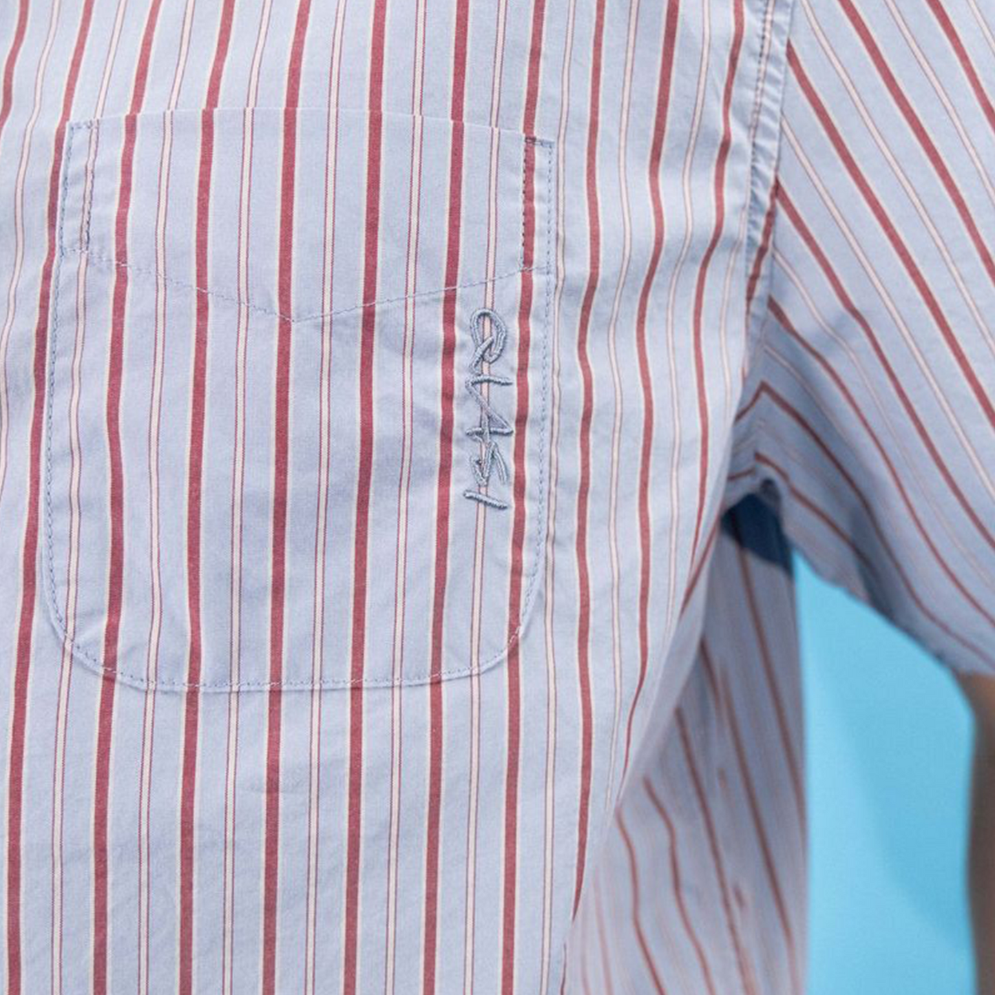 Kalvin Short Sleeve Button Up Shirt - Blue