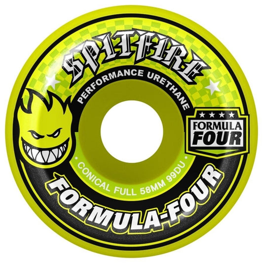 Spitfire Formula Four Conical Full 99a Neon Yellow - 58