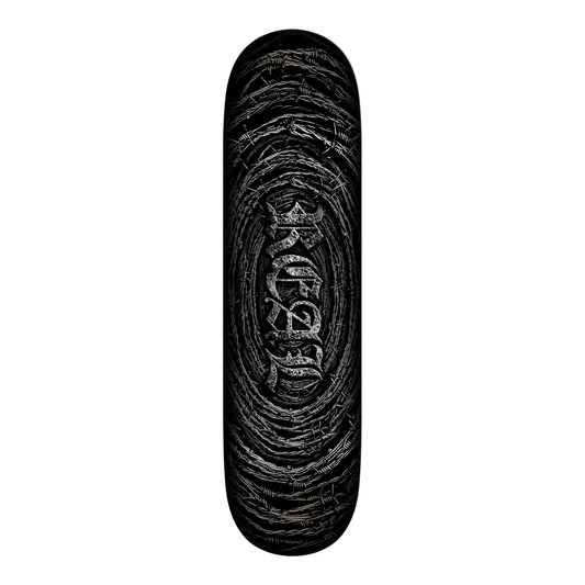 Real Barbed Wire Foil Oval Deck - 8.125