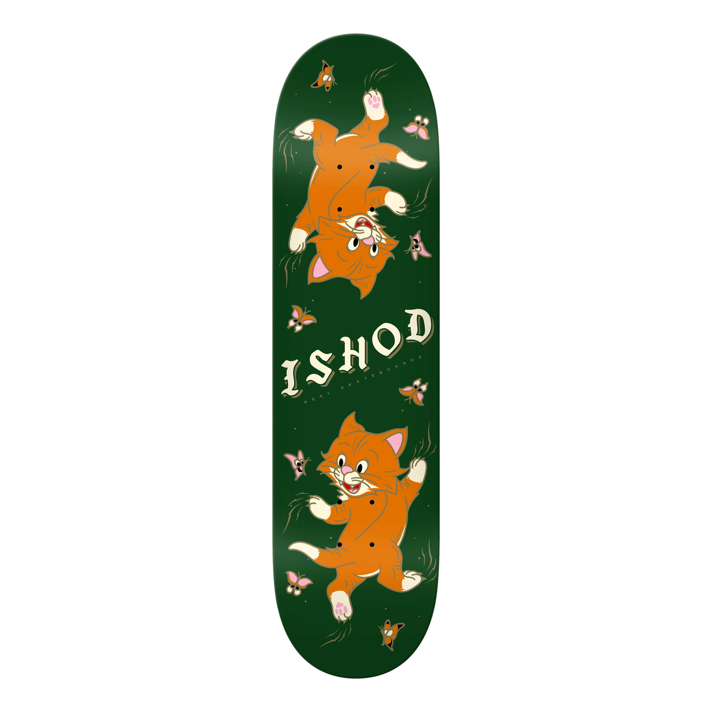 Real Ishod Kitten Scratch Twin Tail Slick Deck - 8.38