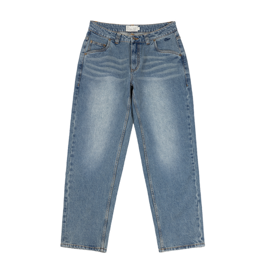 Dime Relaxed Denim Pants - Sandblasted Indigo