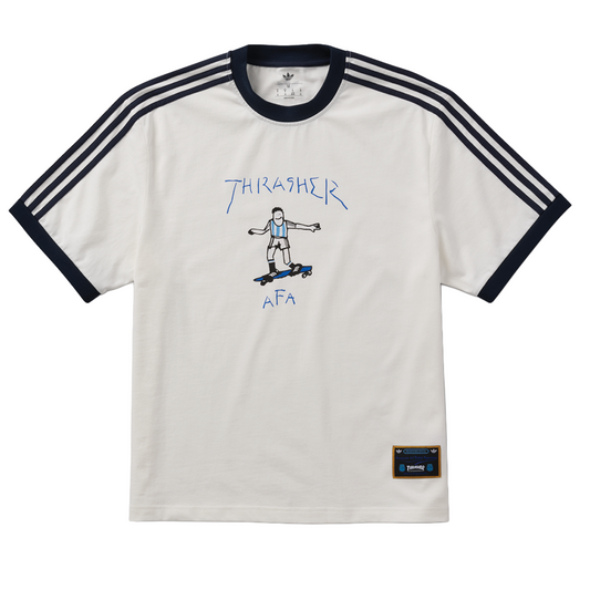 Adidas Argentina x Thrasher Gonz Ringer Tee  - White