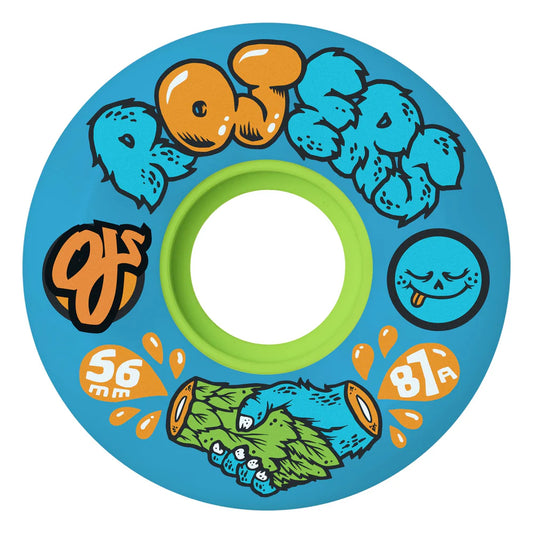 OJ Wheels Roger Skate Co Keyframe Blue 87a - 56mm
